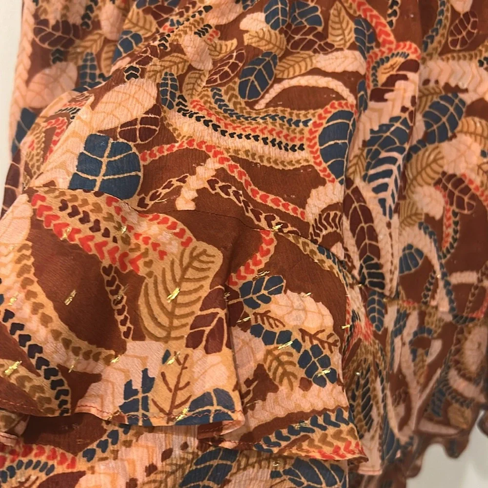 A.L.C. Vera Ruffled Silk Chiffon Mini Skirt - Picture 6 of 7